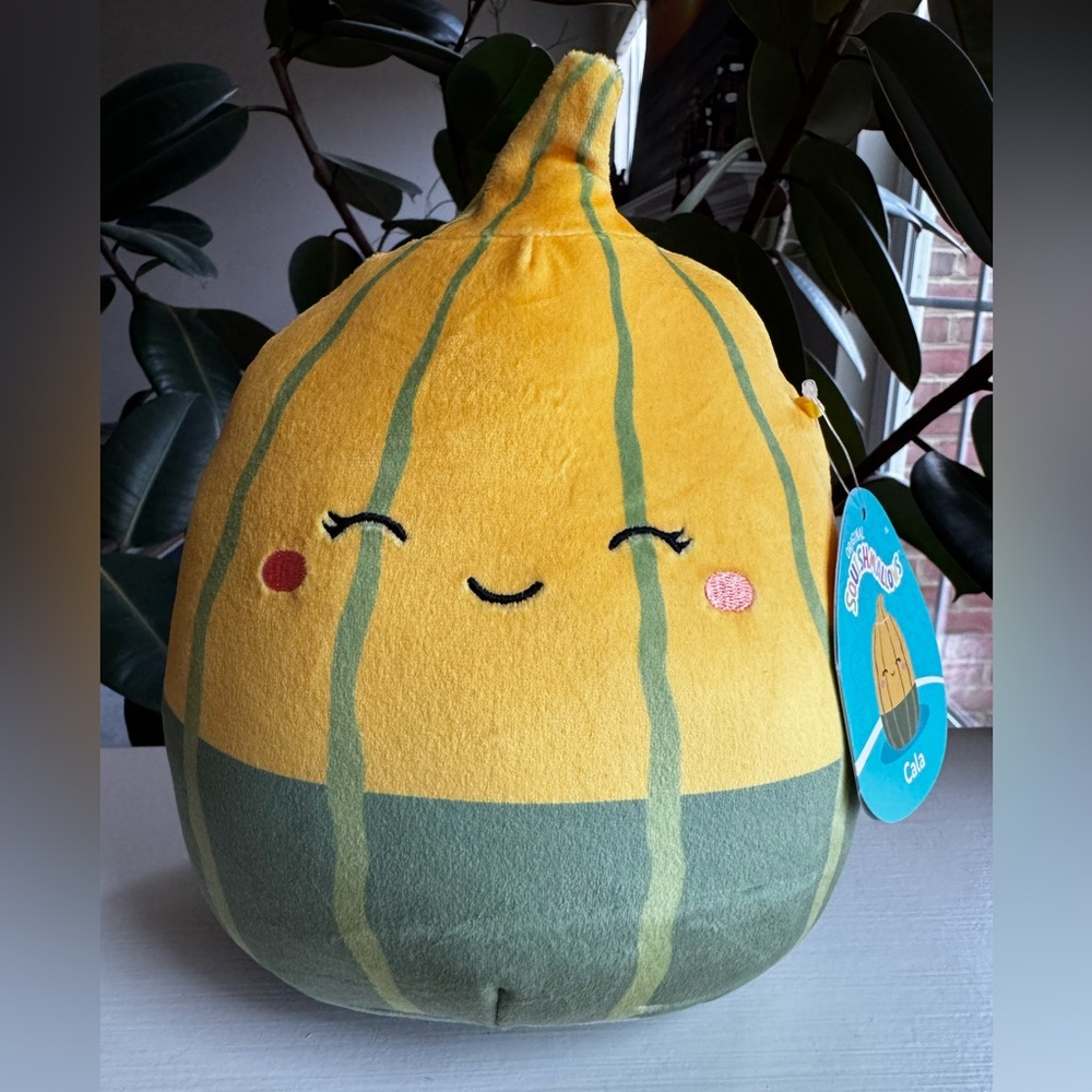 Squishmallow Cala The Gourd 2025 Release 7.5” Yellow Green NEW WITH TAGS